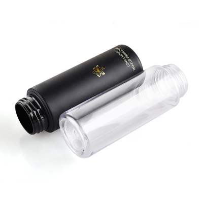 Black Luxury Fine Mist Spray Bottle With Cap 100ML Capacity Customized Service Accepted