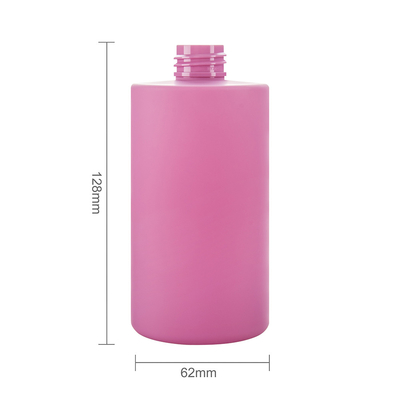 300ml Soft Touch Finish Plastic Shampoo Bottle With Electroplated Disc Cap
